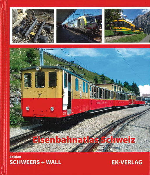 Eisenbahnatlas Schweiz 3rd edition NEW (Schweers & Wall)