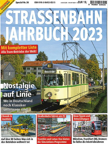 Strassenbahn Special 38: Strassenbahn Jahrbuch 2023